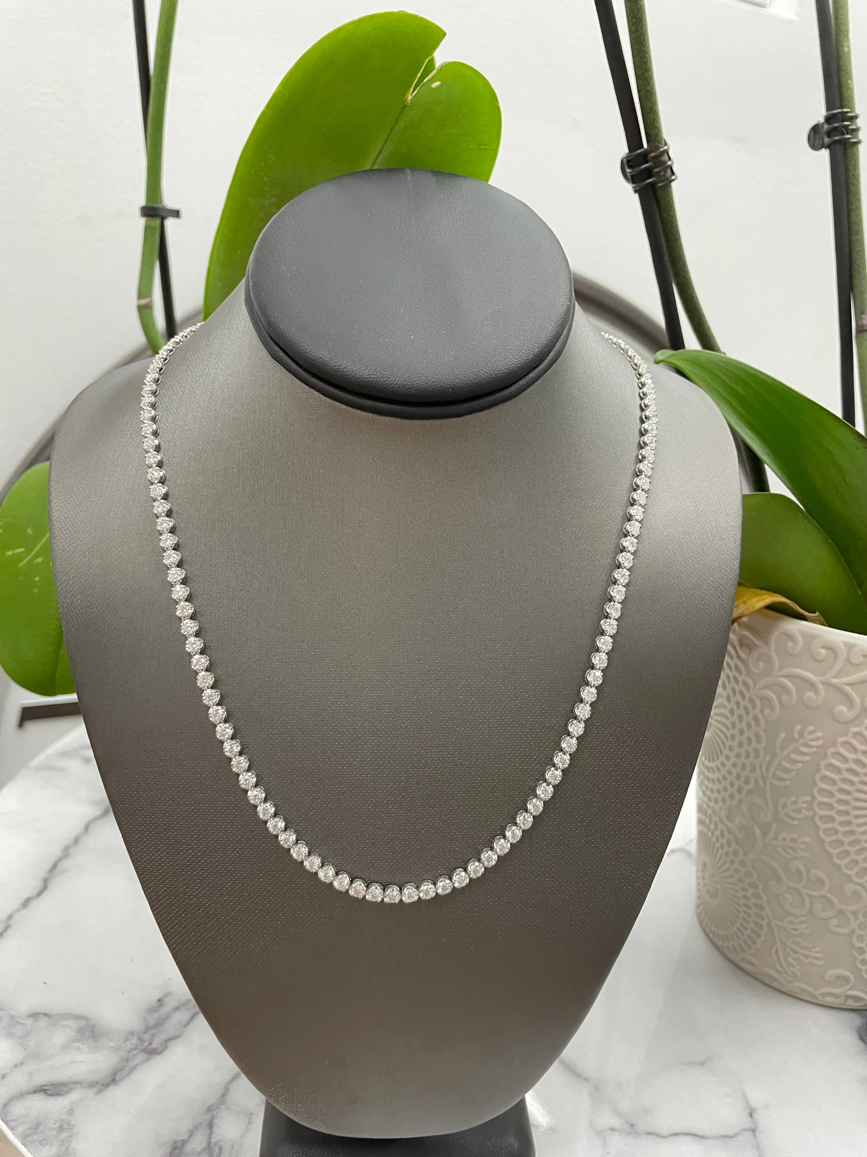 ( 20 Carats T.W ) Tennis Chain Men's Tennis Necklace
