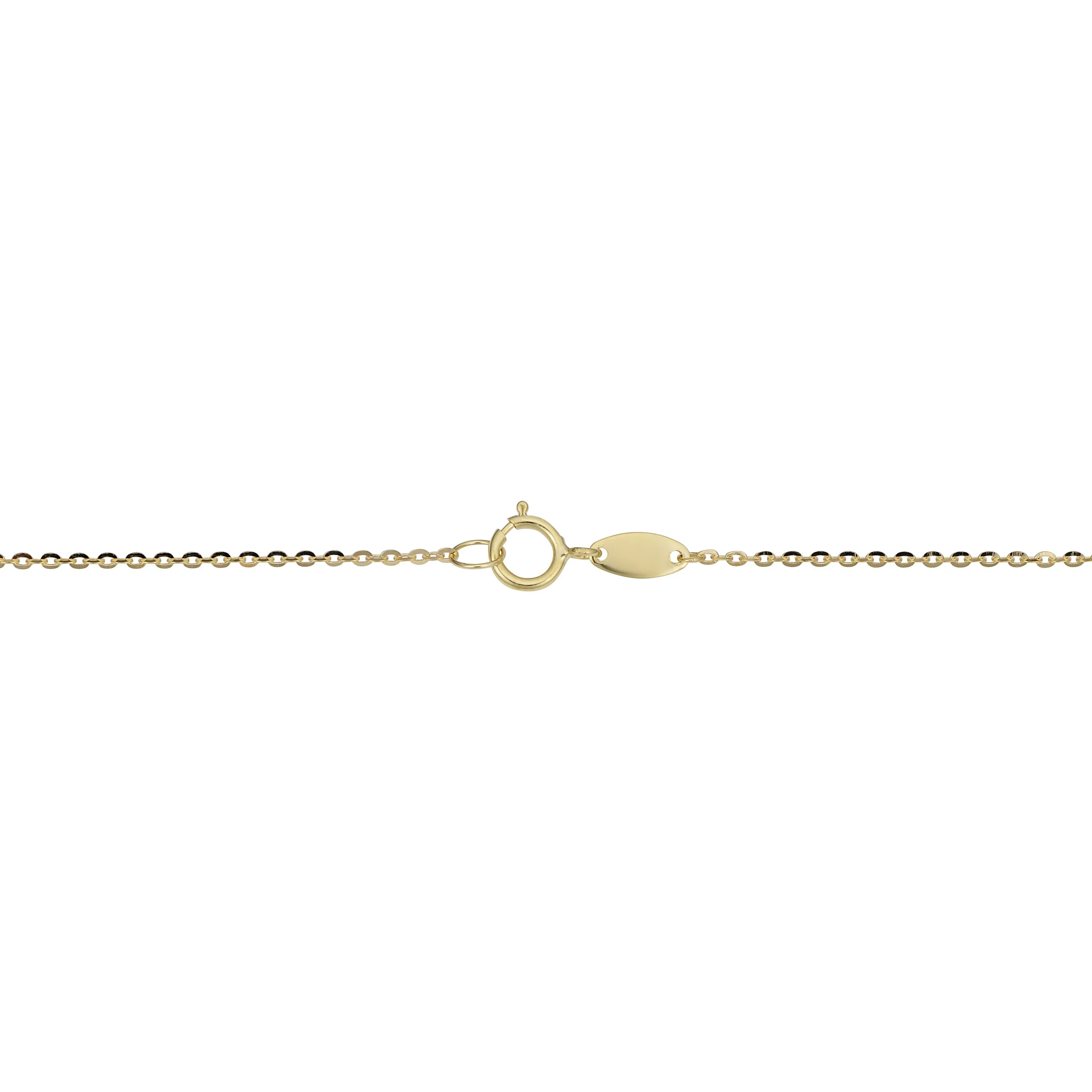 10k Yellow Gold High Polish Heart Necklace (18 inch)