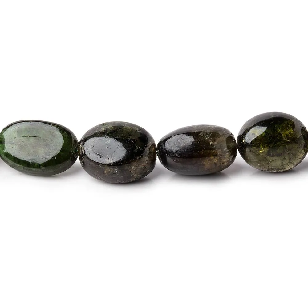 11x9-13x10mm Green Tourmaline Plain Nugget Beads 12.5 inch 25 pieces