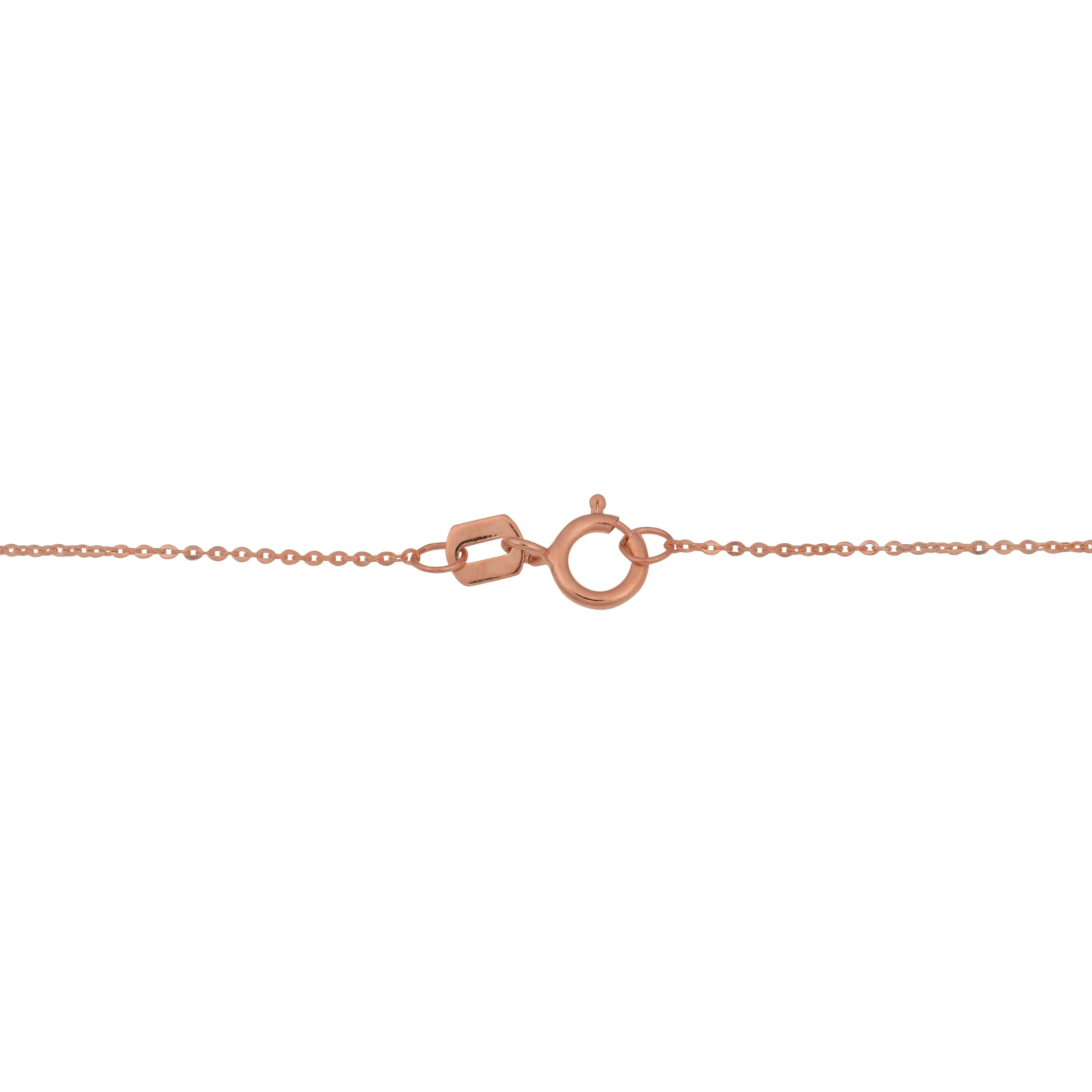 14k Rose Gold Heart Necklace (18 inch)