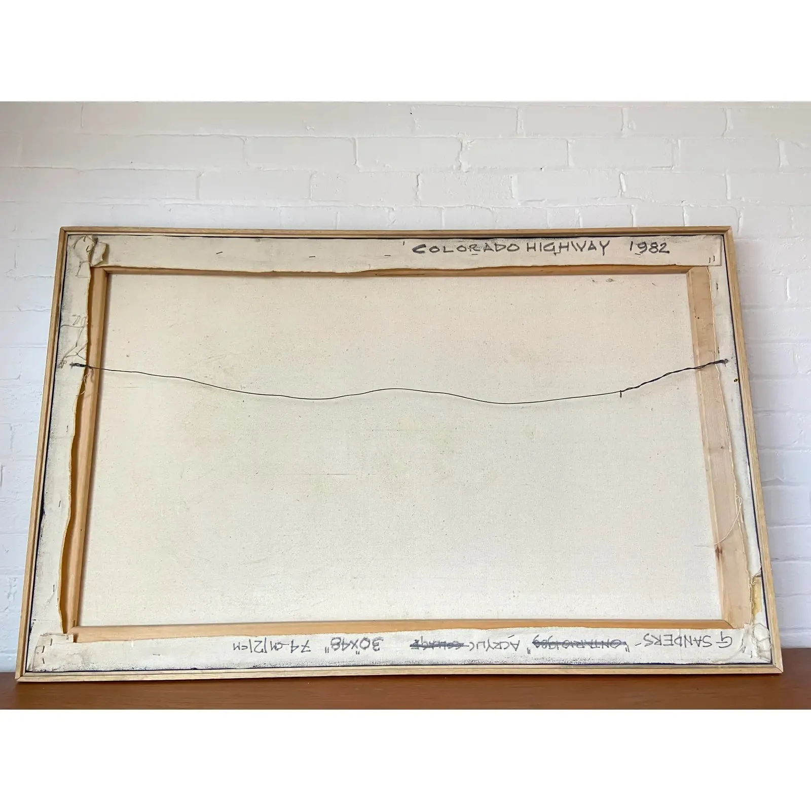 1982 COLORADO HIGHWAY PAINTING BY GEORGE SANDERS