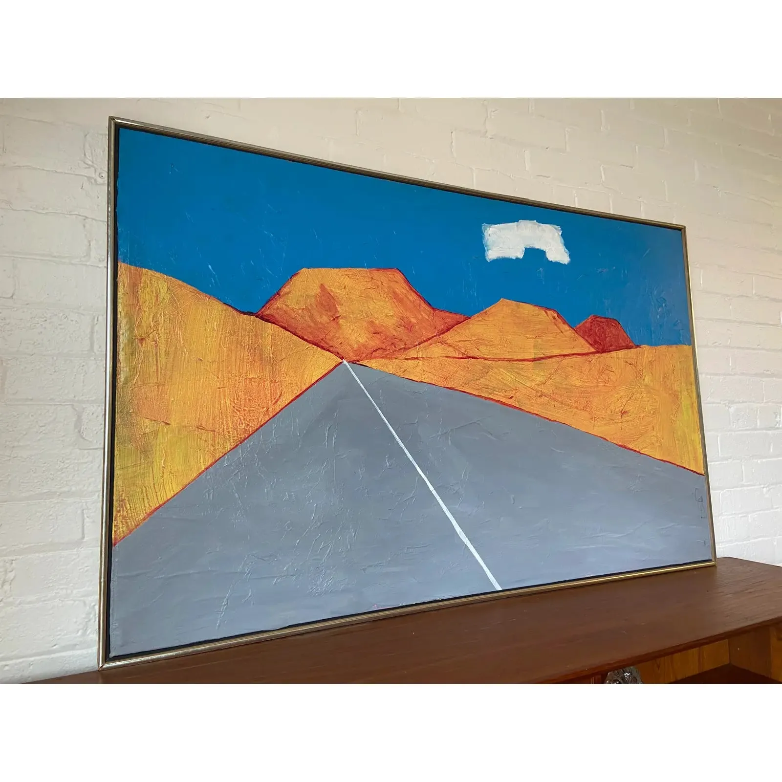 1982 COLORADO HIGHWAY PAINTING BY GEORGE SANDERS