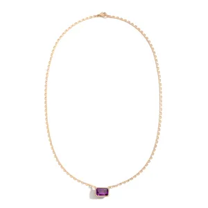 3.36ct Moyo amethyst lace necklace