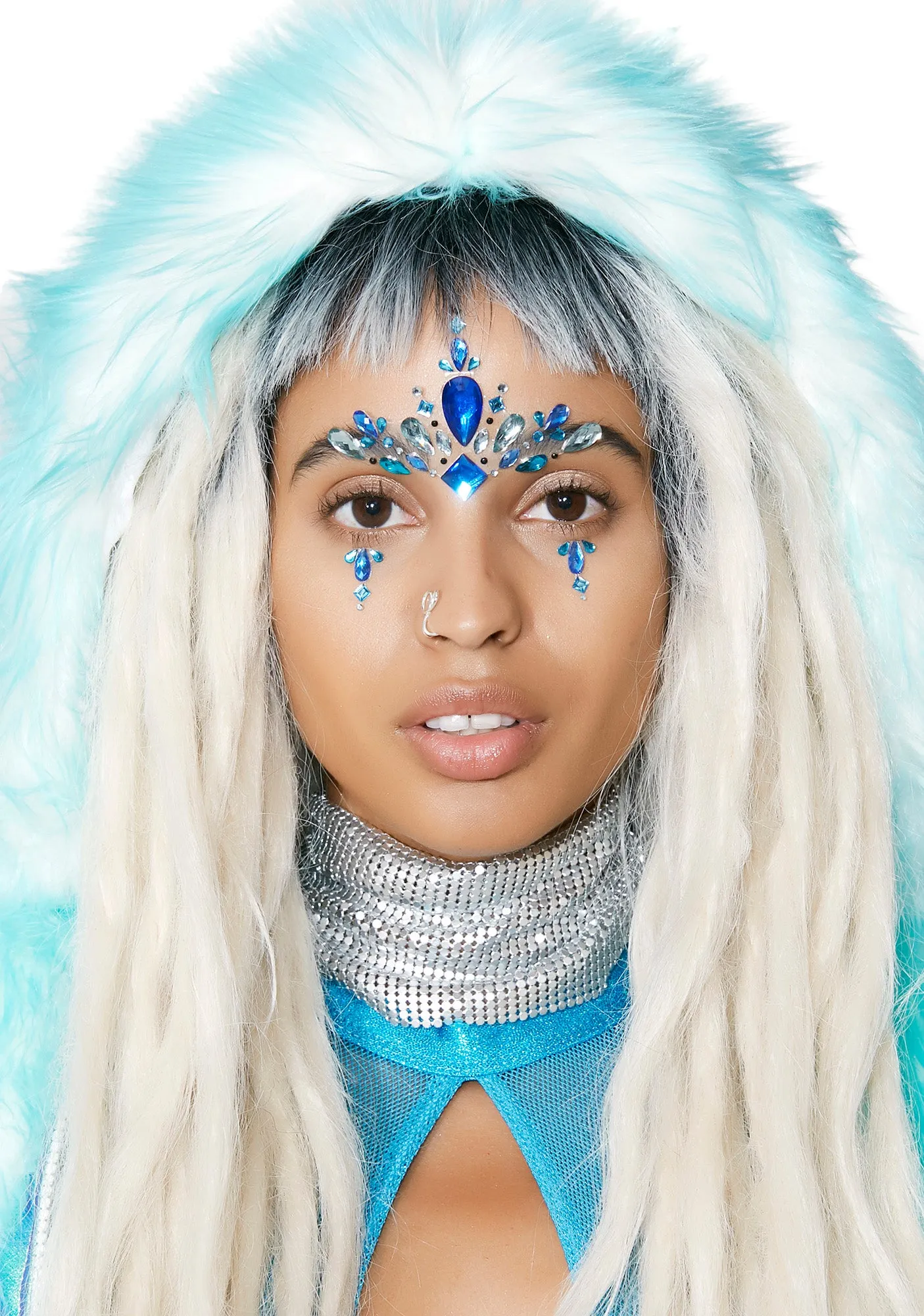 Blue Face Gem Set