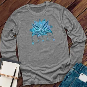 Blue Gem Drip Lotus Long Sleeve