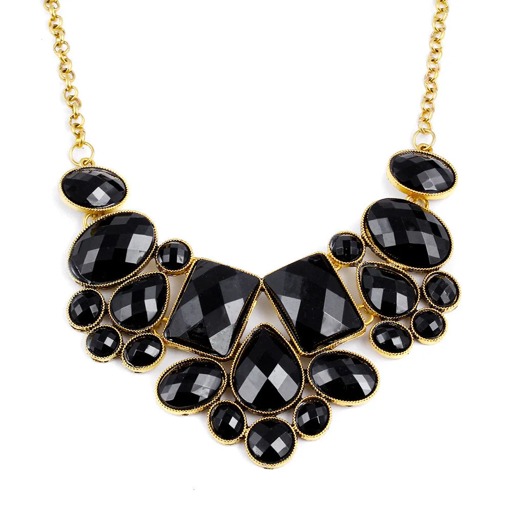 Collier Resin Gem Choker Statement Necklaces gioielli Link Chain Necklace collares Bijoux Necklace For Women Maxi Necklace colar