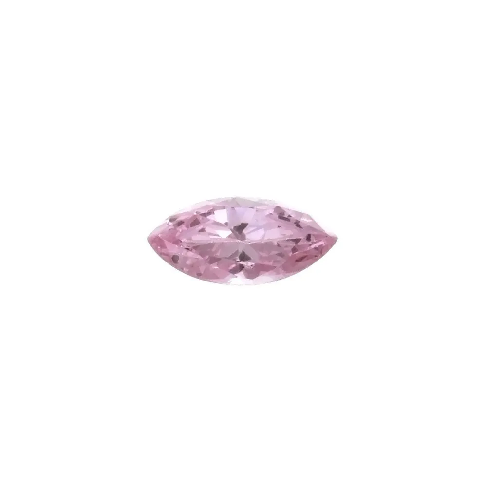 CUBIC ZIRCONIA QUARTZ ROSE MARQUIS FACETED GEMS