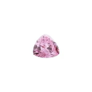 CUBIC ZIRCONIA QUARTZ ROSE TRILLON FACETED GEMS