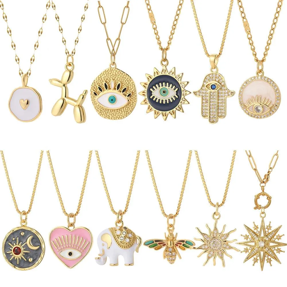 Cute Collars Long Stainless-Steel Necklace for Women