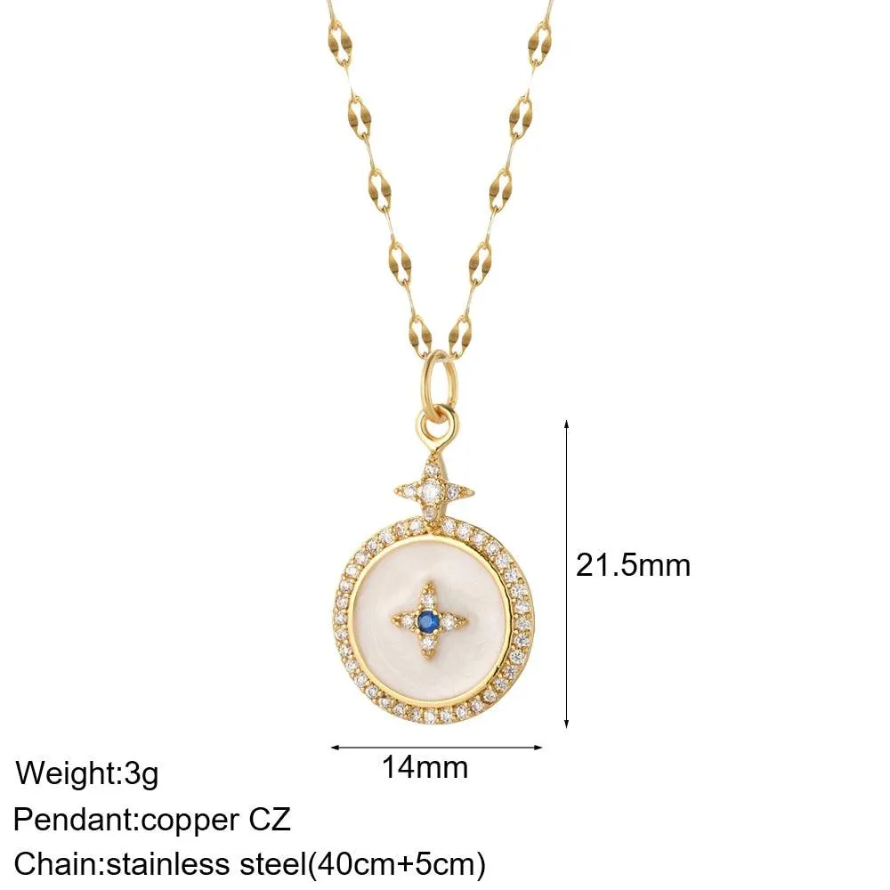 Cute Collars Long Stainless-Steel Necklace for Women