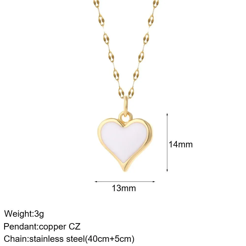 Cute Collars Long Stainless-Steel Necklace for Women