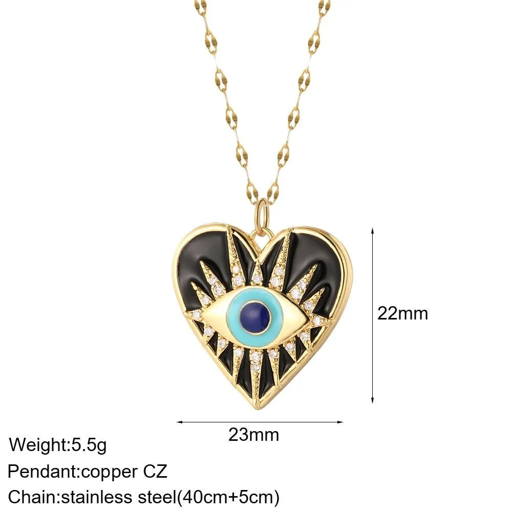 Cute Collars Long Stainless-Steel Necklace for Women