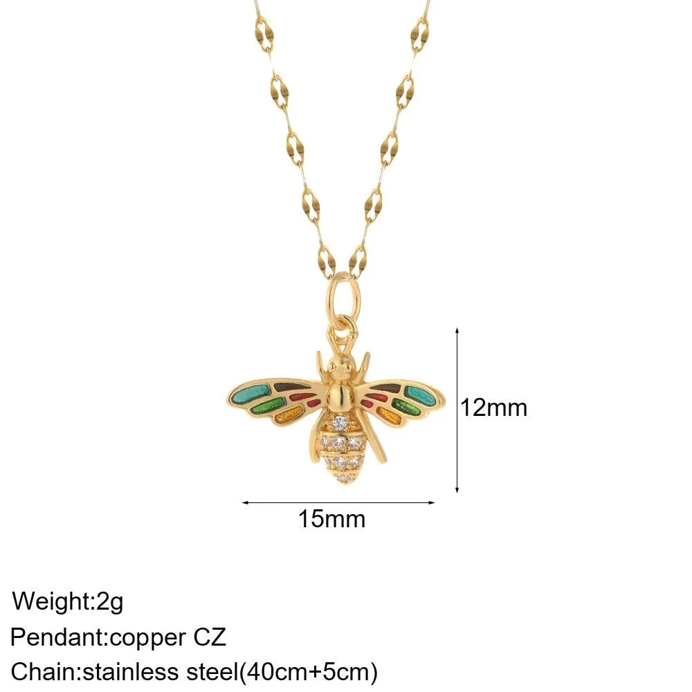 Cute Collars Long Stainless-Steel Necklace for Women