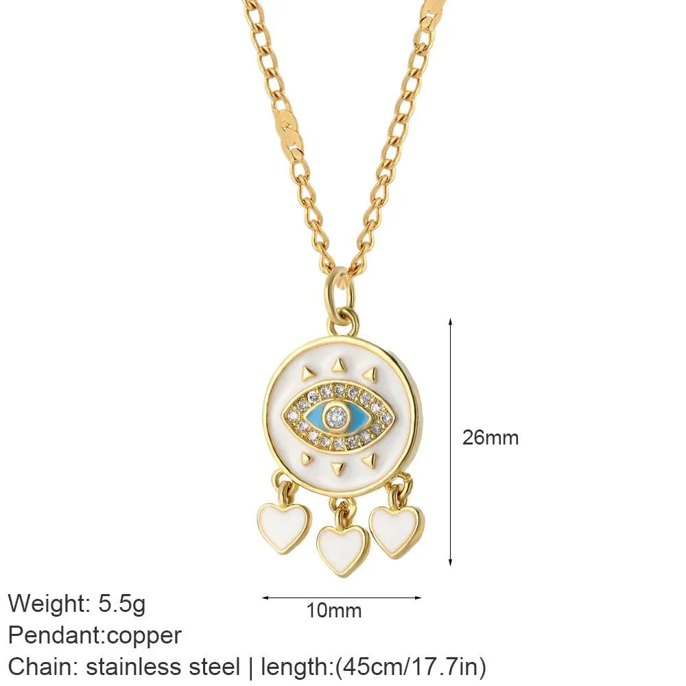 Cute Collars Long Stainless-Steel Necklace for Women