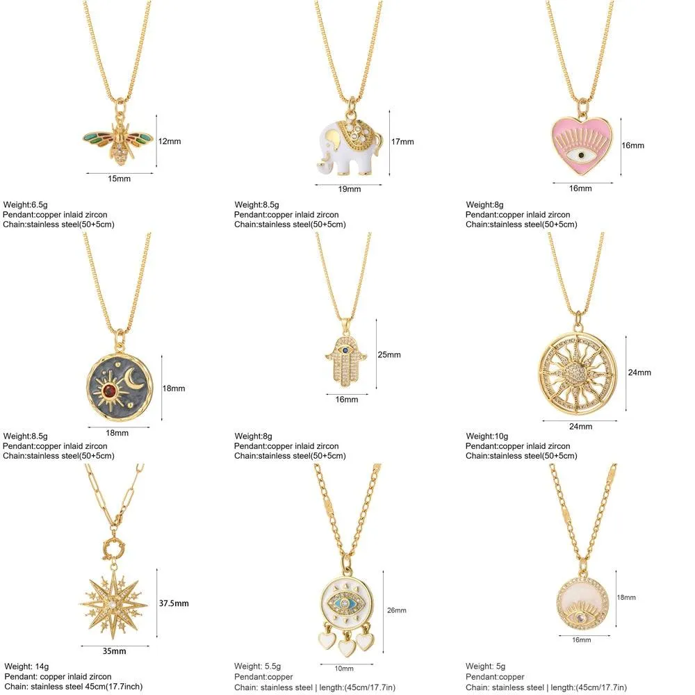 Cute Collars Long Stainless-Steel Necklace for Women