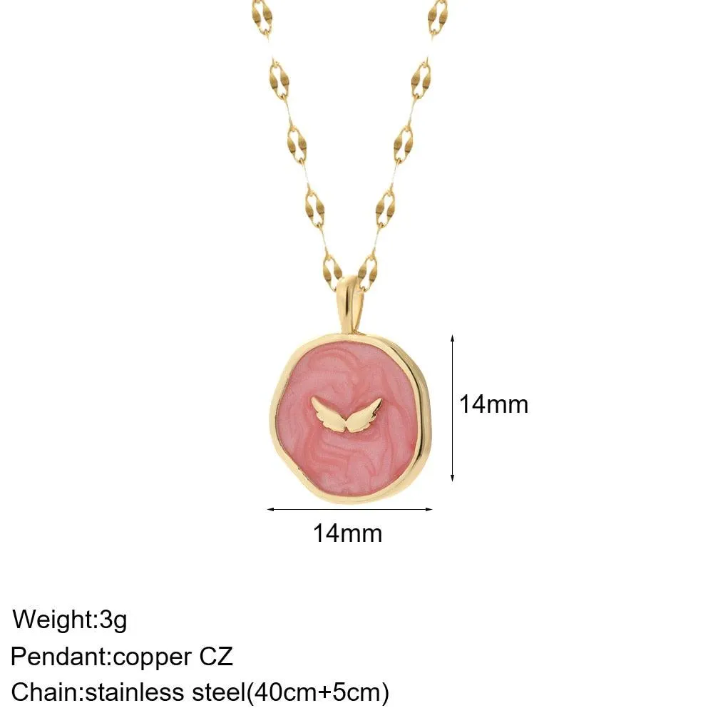 Cute Collars Long Stainless-Steel Necklace for Women