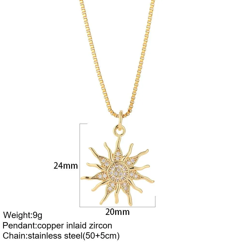 Cute Collars Long Stainless-Steel Necklace for Women