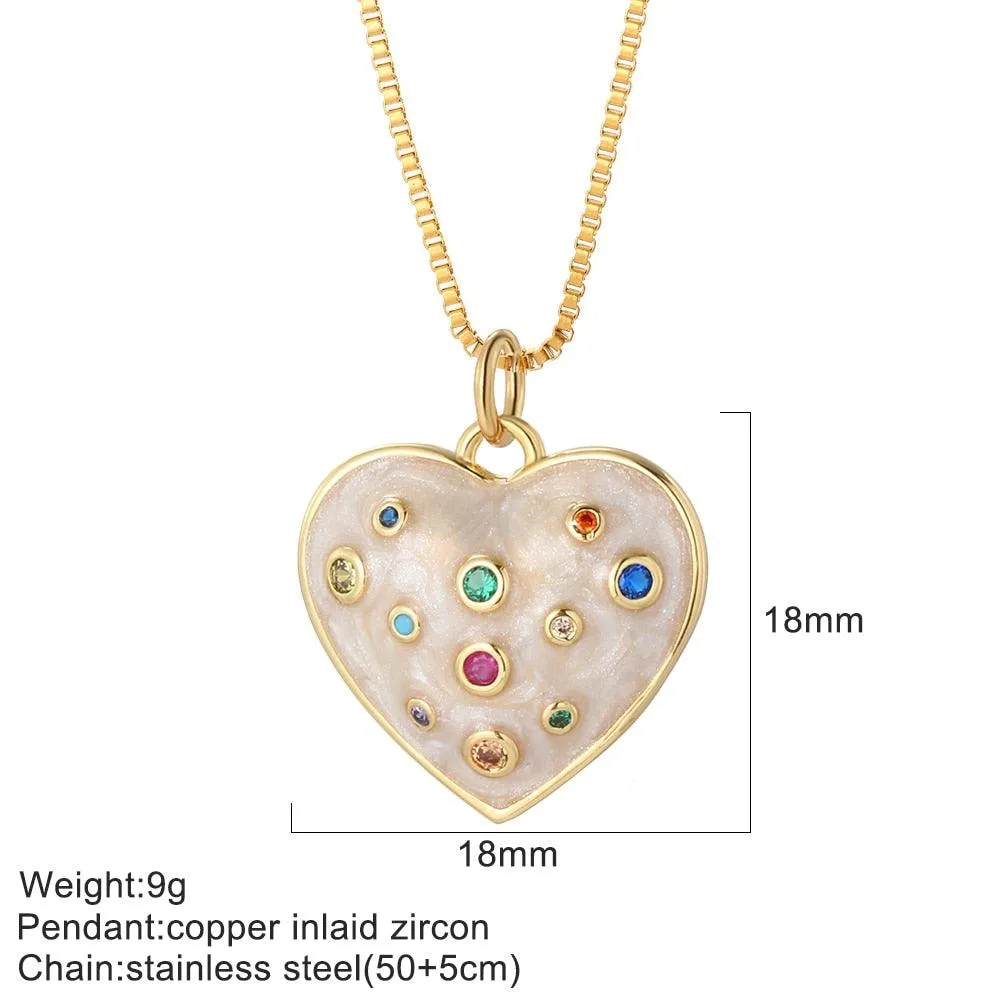 Cute Collars Long Stainless-Steel Necklace for Women