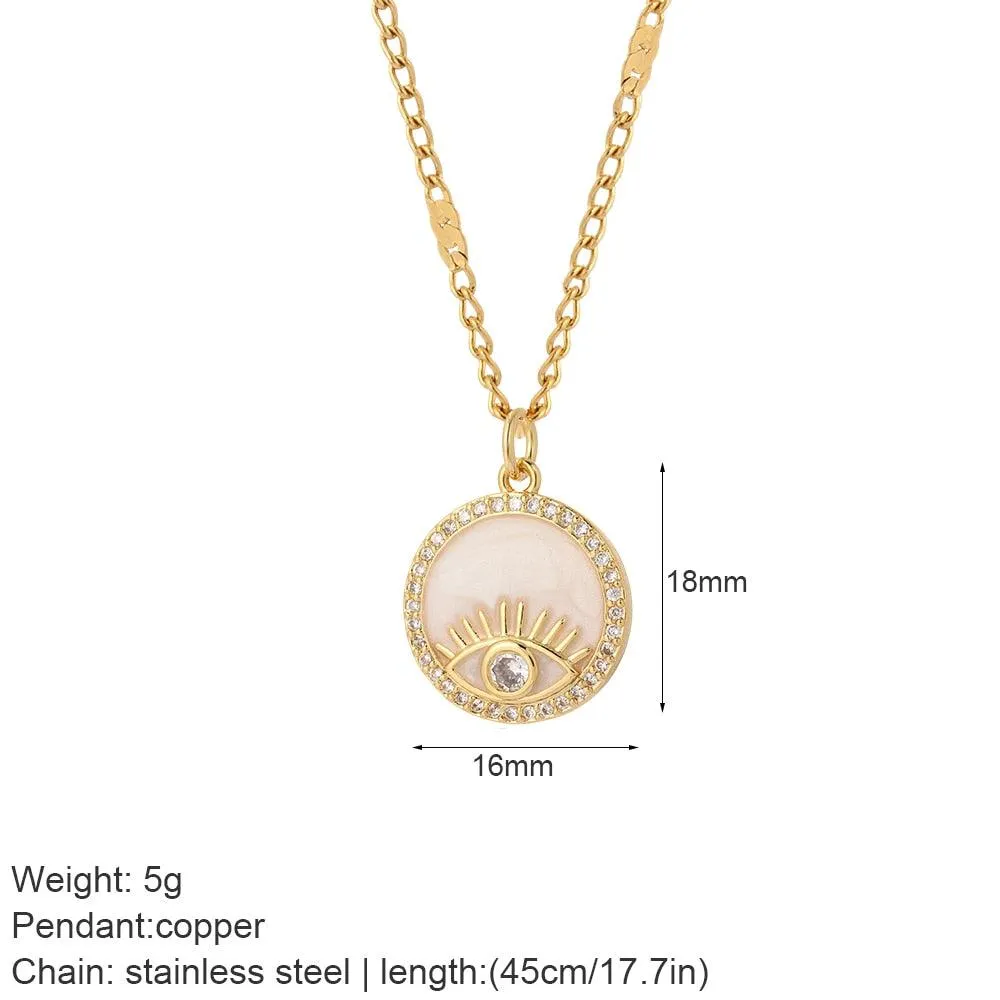 Cute Collars Long Stainless-Steel Necklace for Women