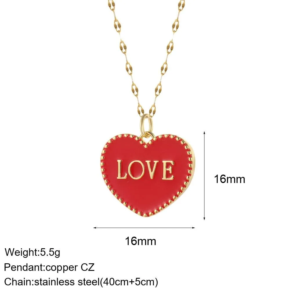 Cute Collars Long Stainless-Steel Necklace for Women
