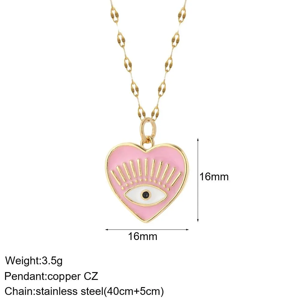 Cute Collars Long Stainless-Steel Necklace for Women