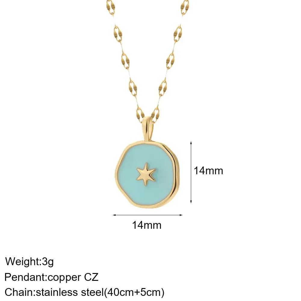 Cute Collars Long Stainless-Steel Necklace for Women