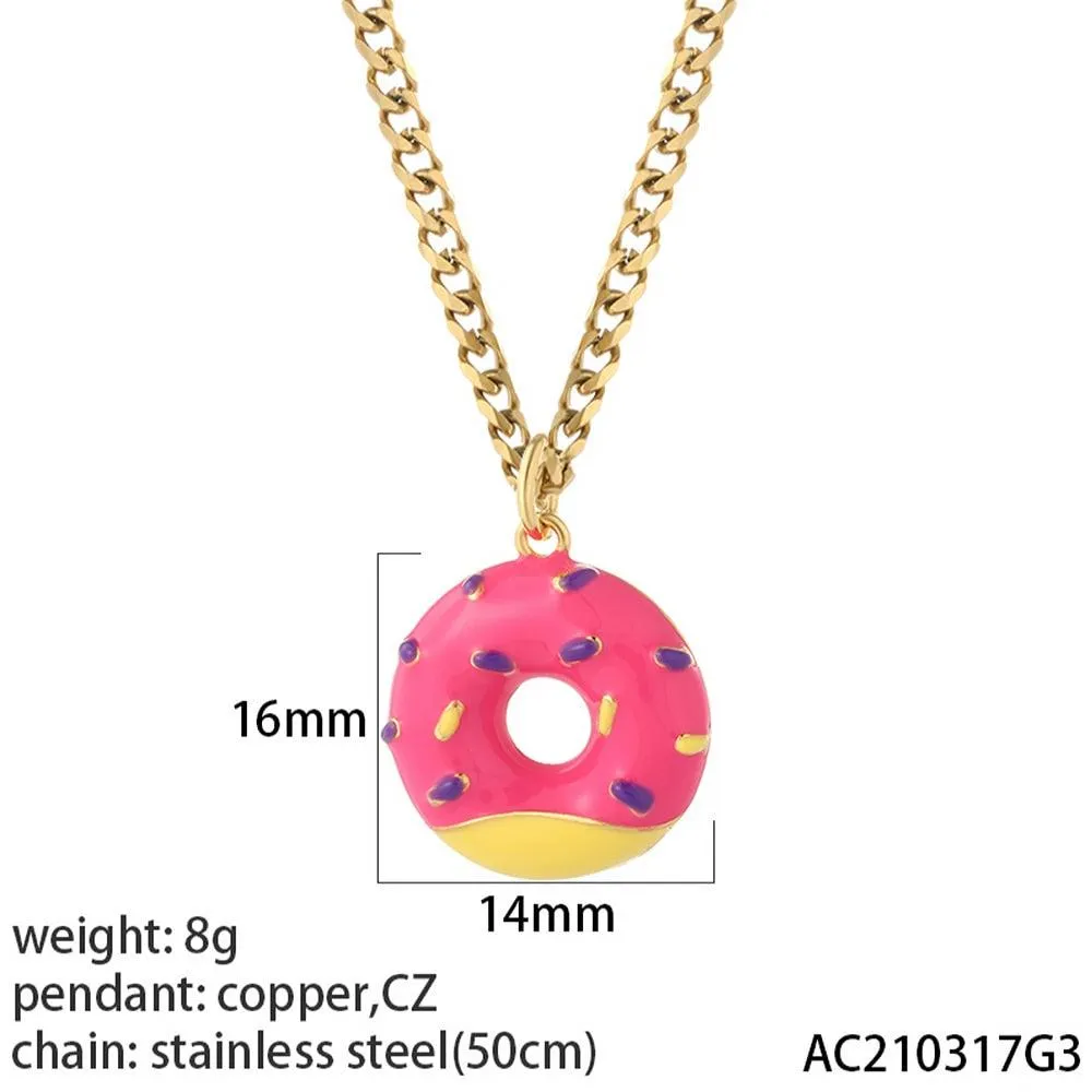Cute Collars Long Stainless-Steel Necklace for Women