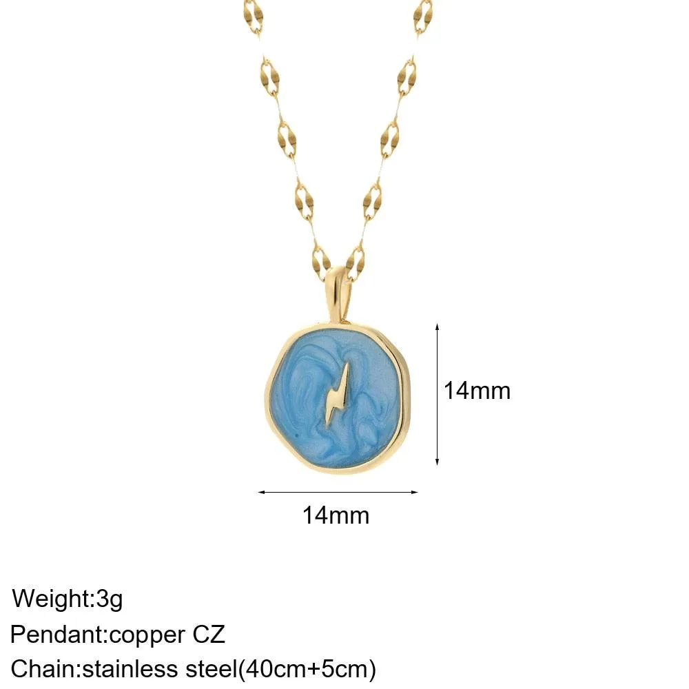 Cute Collars Long Stainless-Steel Necklace for Women