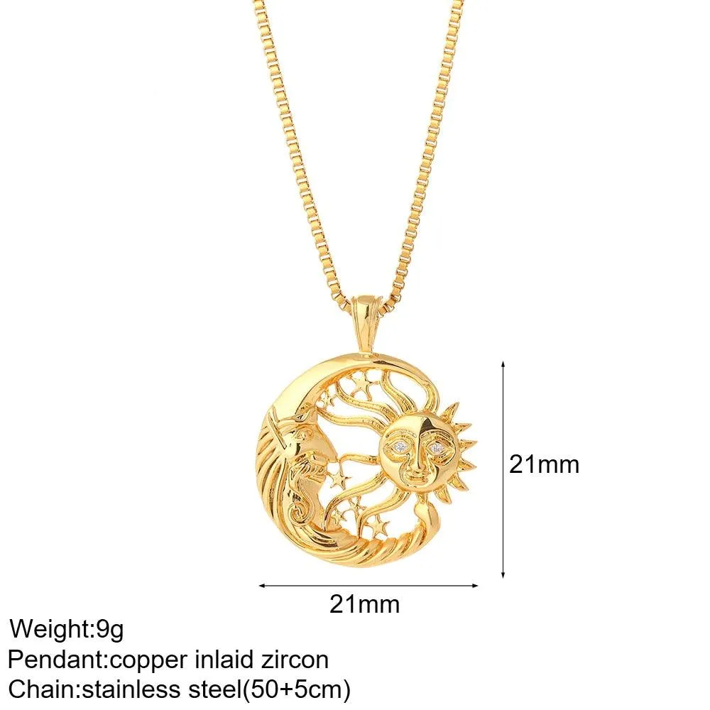 Cute Collars Long Stainless-Steel Necklace for Women