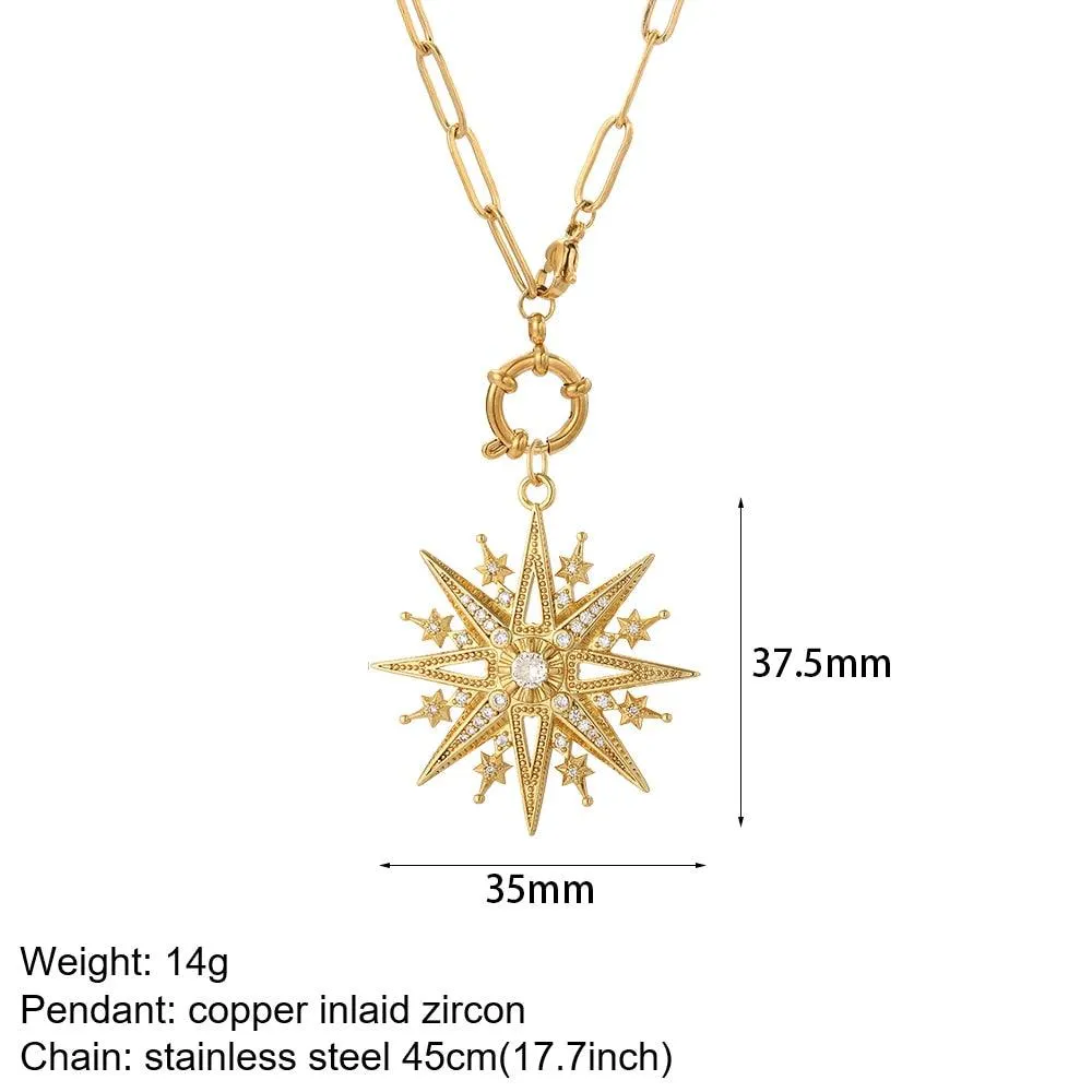 Cute Collars Long Stainless-Steel Necklace for Women