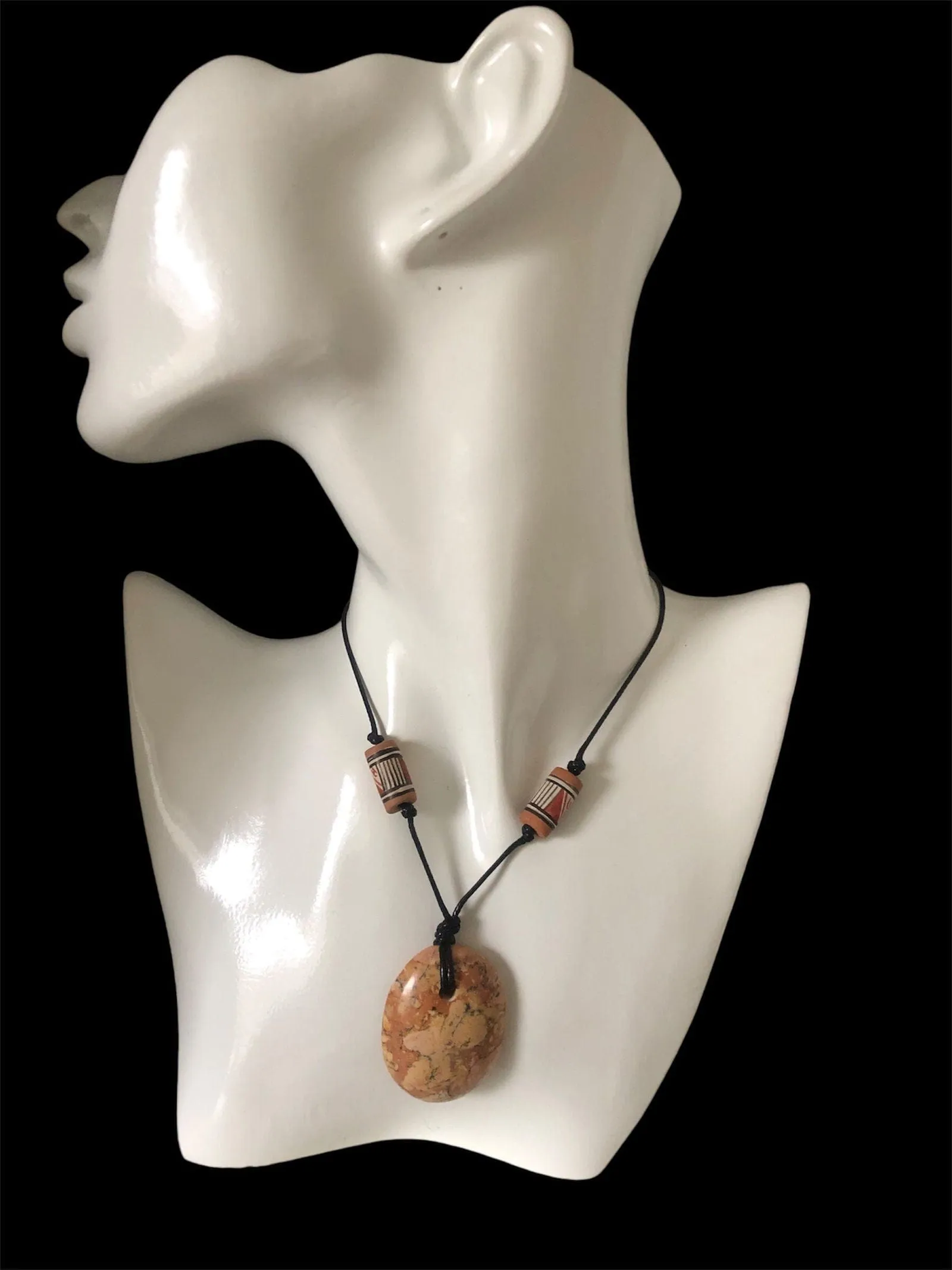 Jasper and Peruvian Beads Necklace