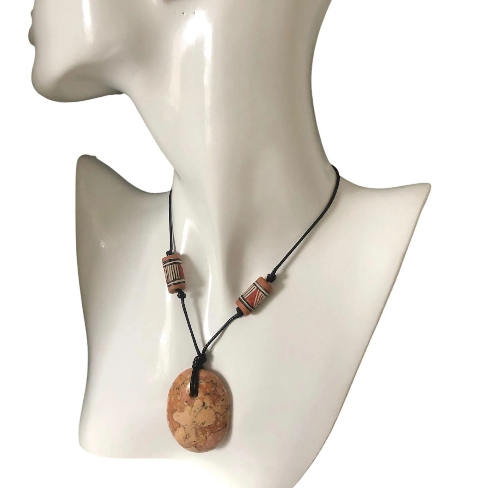 Jasper and Peruvian Beads Necklace