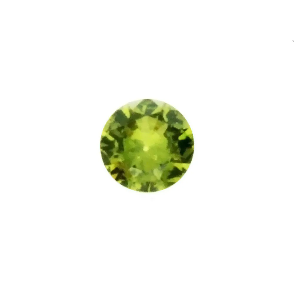 LAB GROWN SIMULATED TOURMALINE GREEN ROUND FACETED GEMS