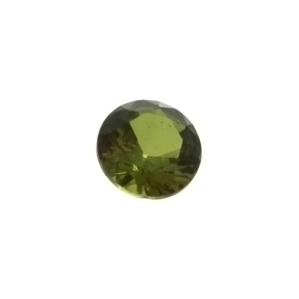 LAB GROWN SIMULATED TOURMALINE GREEN ROUND FACETED GEMS