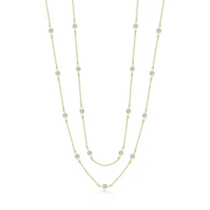Lafonn Stackables Diamond Necklace N0016CLG36