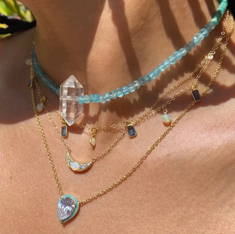 Native Gem Cinderella Necklace 14gv