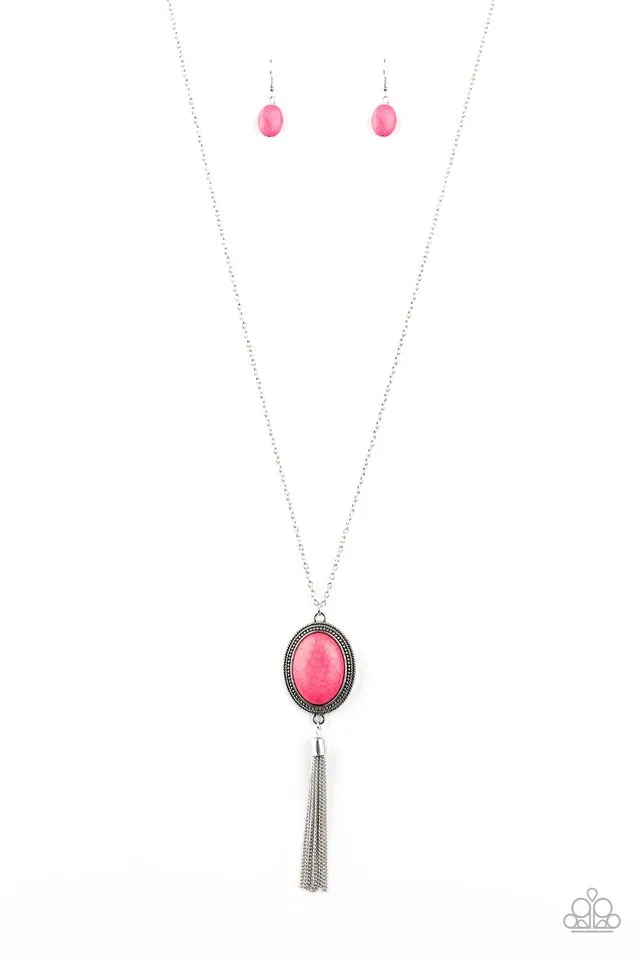 Paparazzi Necklace ~ Nomadic Dramatics - Pink