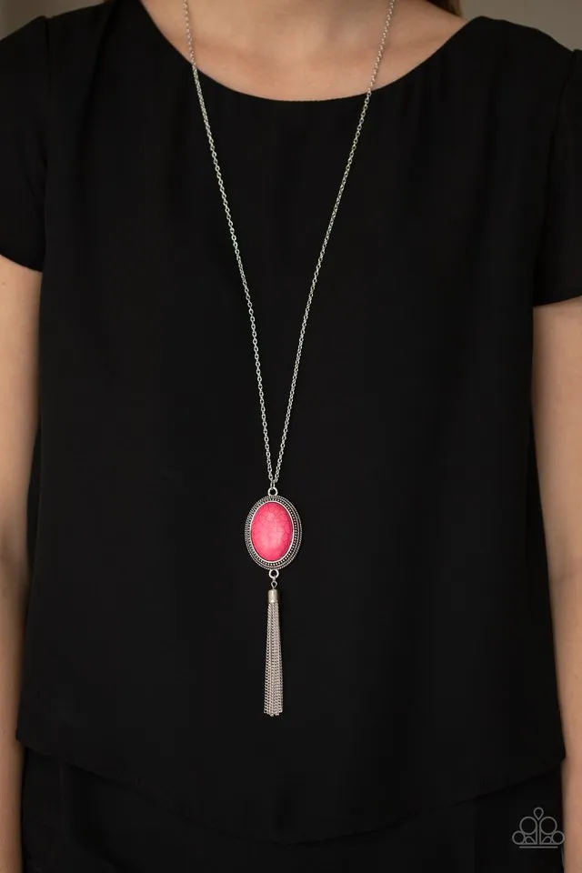 Paparazzi Necklace ~ Nomadic Dramatics - Pink