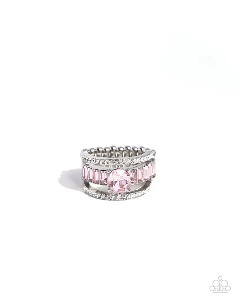 Paparazzi Ring ~ Dramatic Decadence - Pink