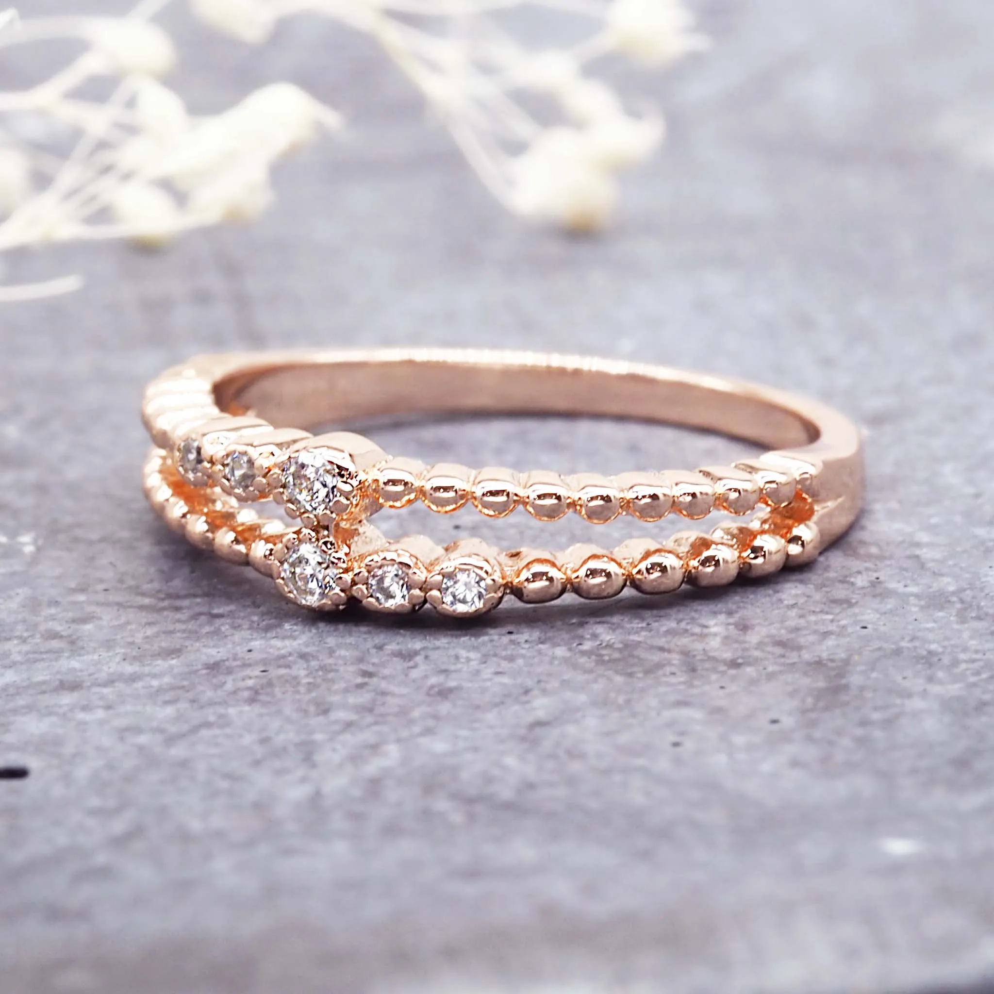 Rose Gold 'Serpens' Ring