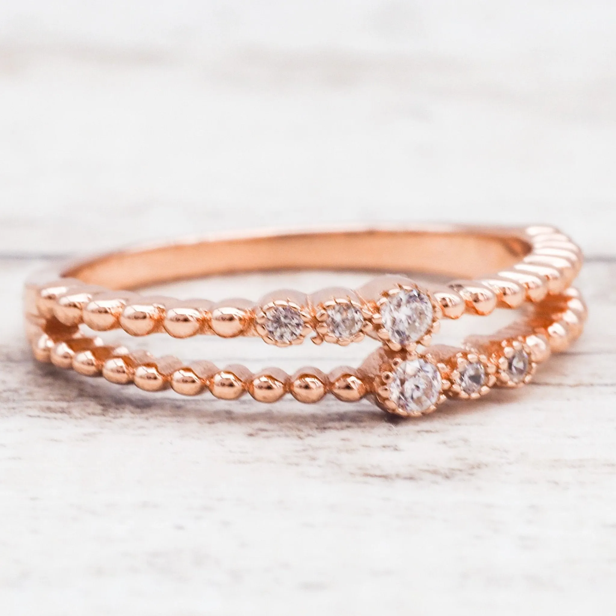 Rose Gold 'Serpens' Ring