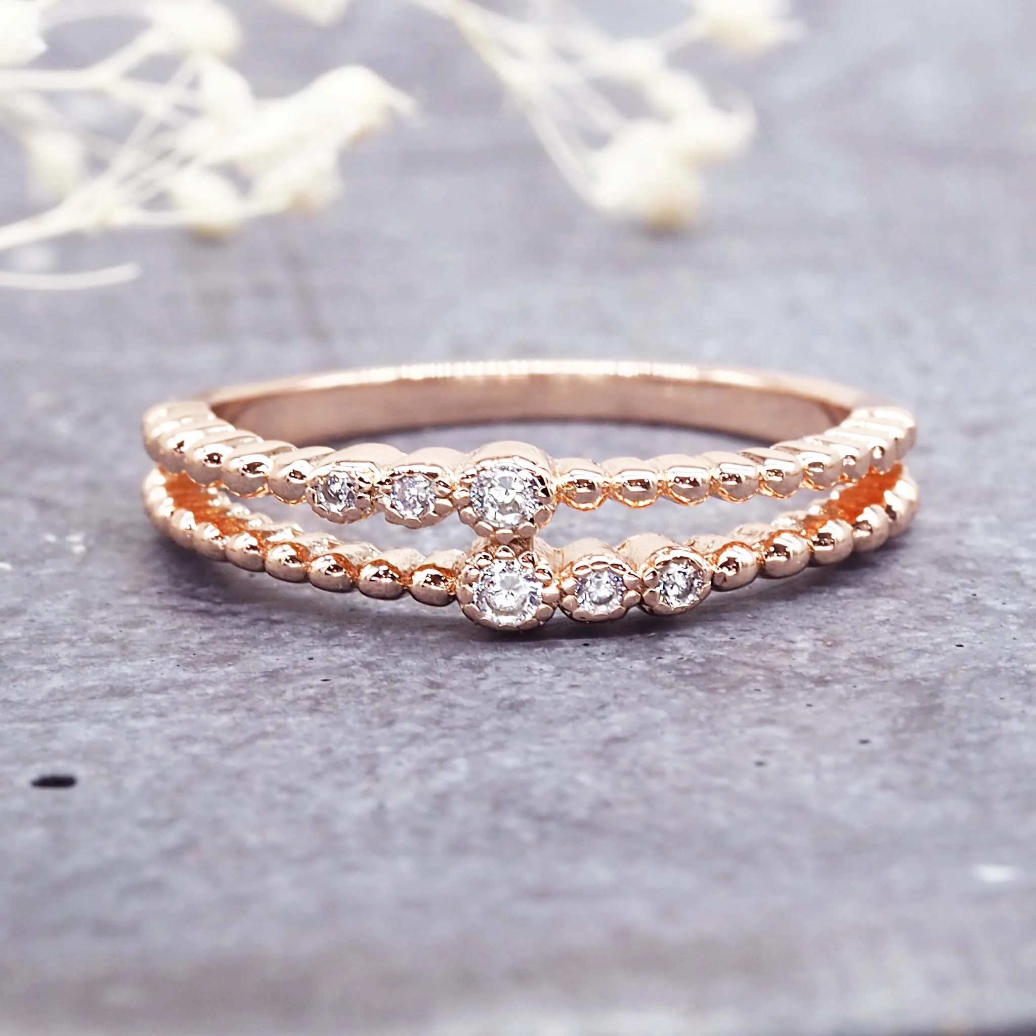Rose Gold 'Serpens' Ring