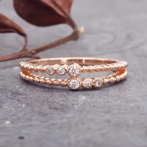 Rose Gold 'Serpens' Ring