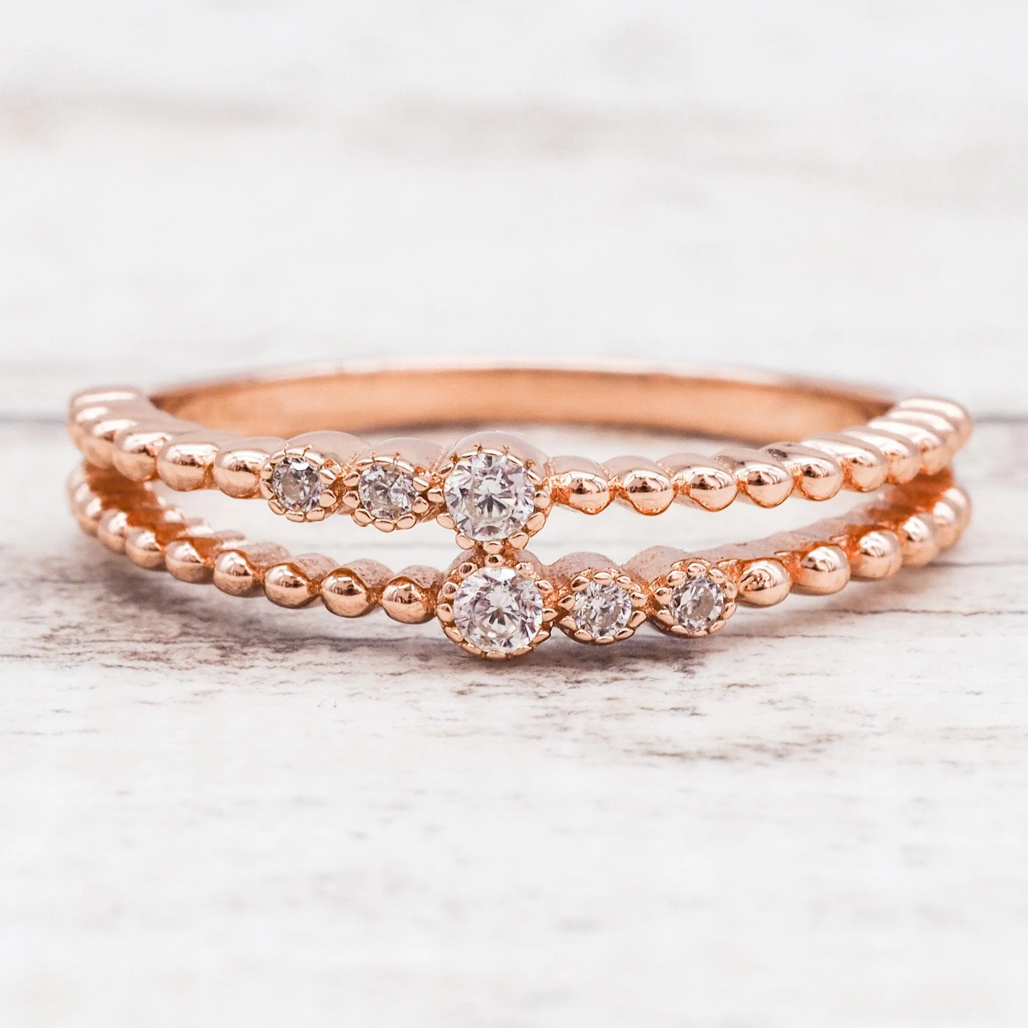 Rose Gold 'Serpens' Ring
