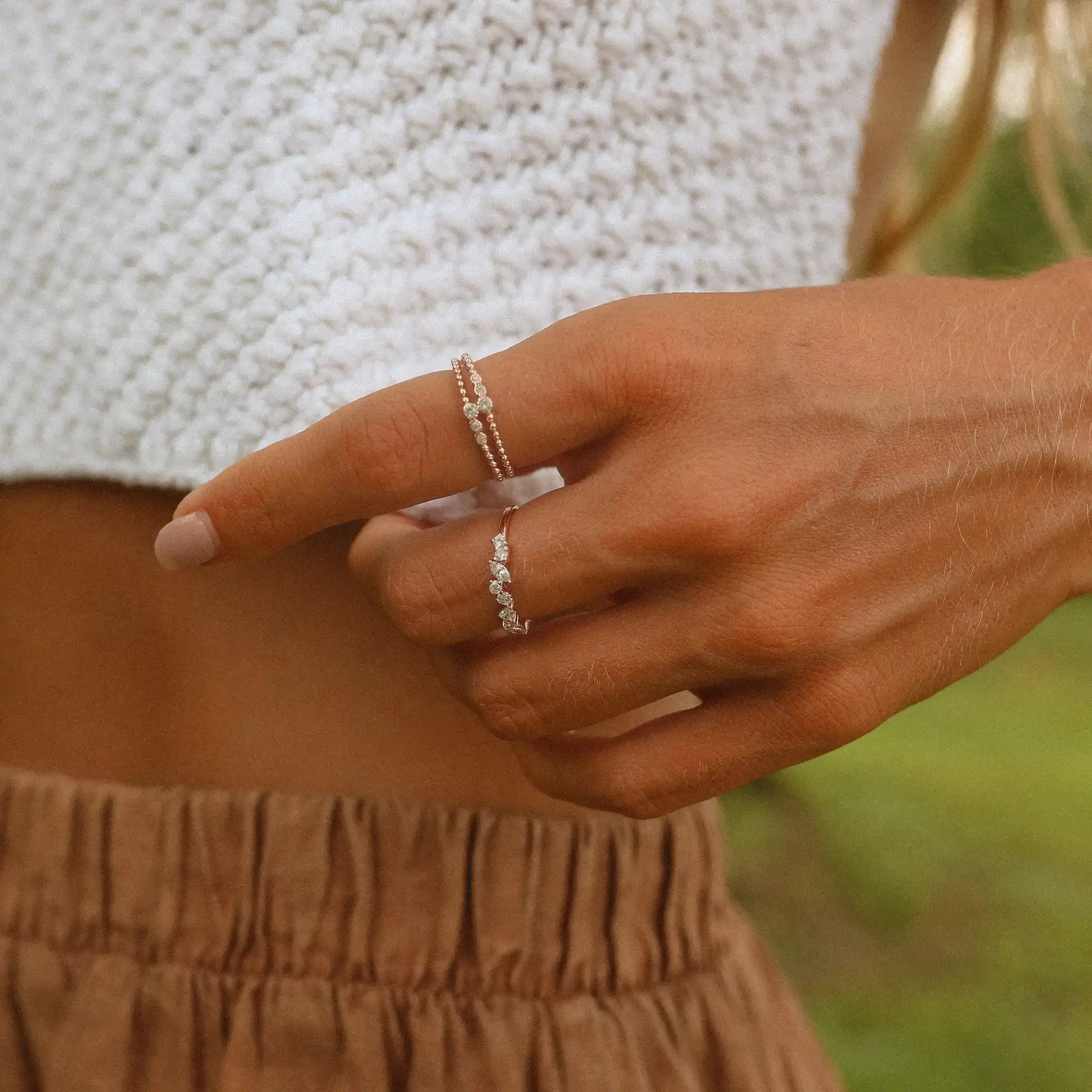 Rose Gold 'Serpens' Ring