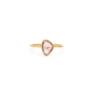 Rosecut Ring | 10k Gold & Pink Sapphire