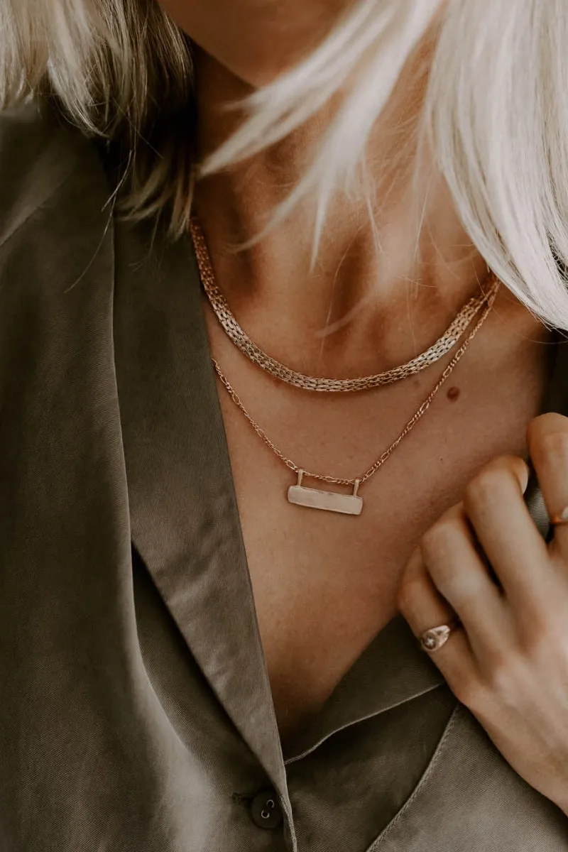 Signature Statement Necklace - Rose Gold