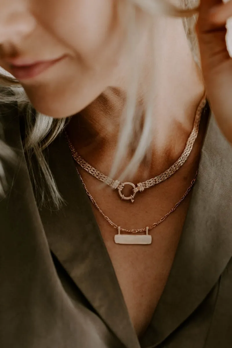 Signature Statement Necklace - Rose Gold
