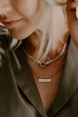 Signature Statement Necklace - Rose Gold