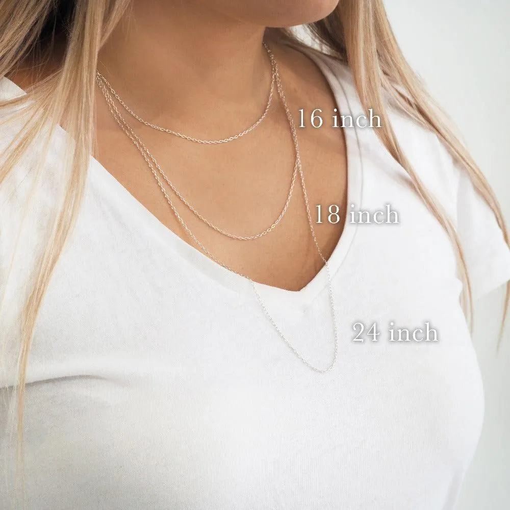 Silver Half Moon Necklace